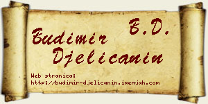 Budimir Đelićanin vizit kartica